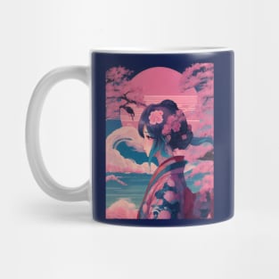 Vaporwave japanese princess Mug